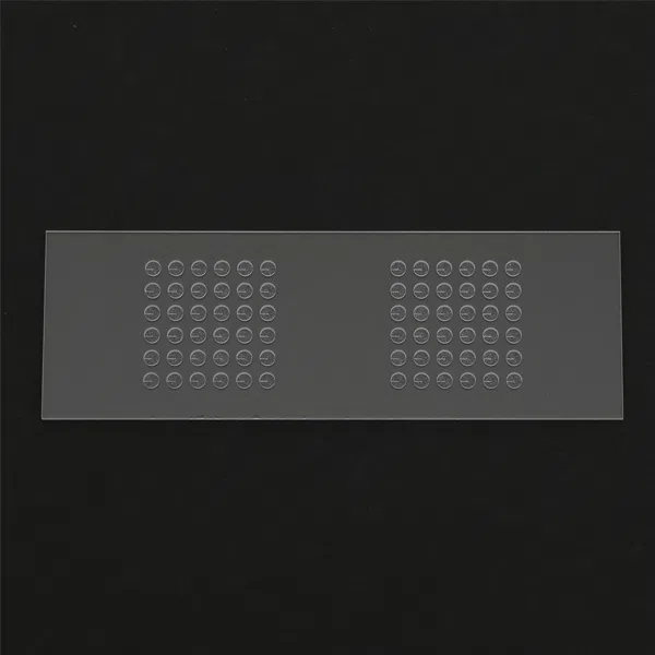 glass cover with edge step for encapsulation